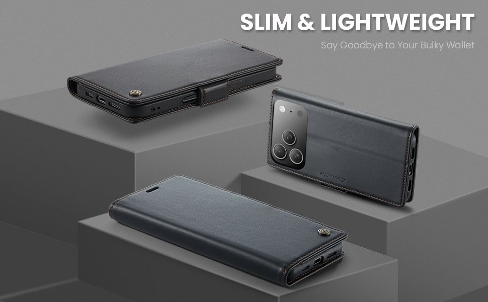ELEPIK Folio Wallet Case · Fashion Black — series product details 7