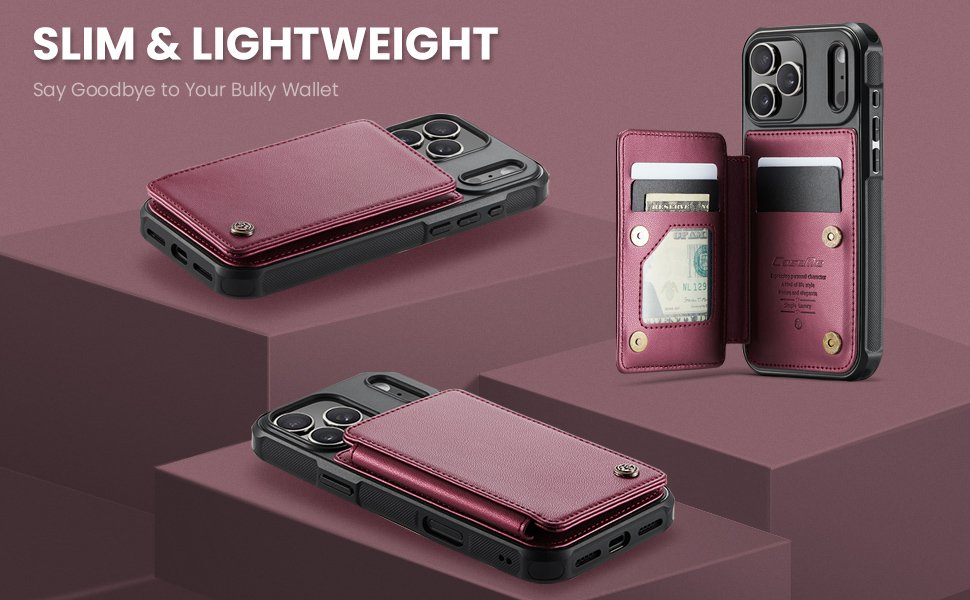 ELEPIK Back Wallet Case · Fashion Red — series product details 5