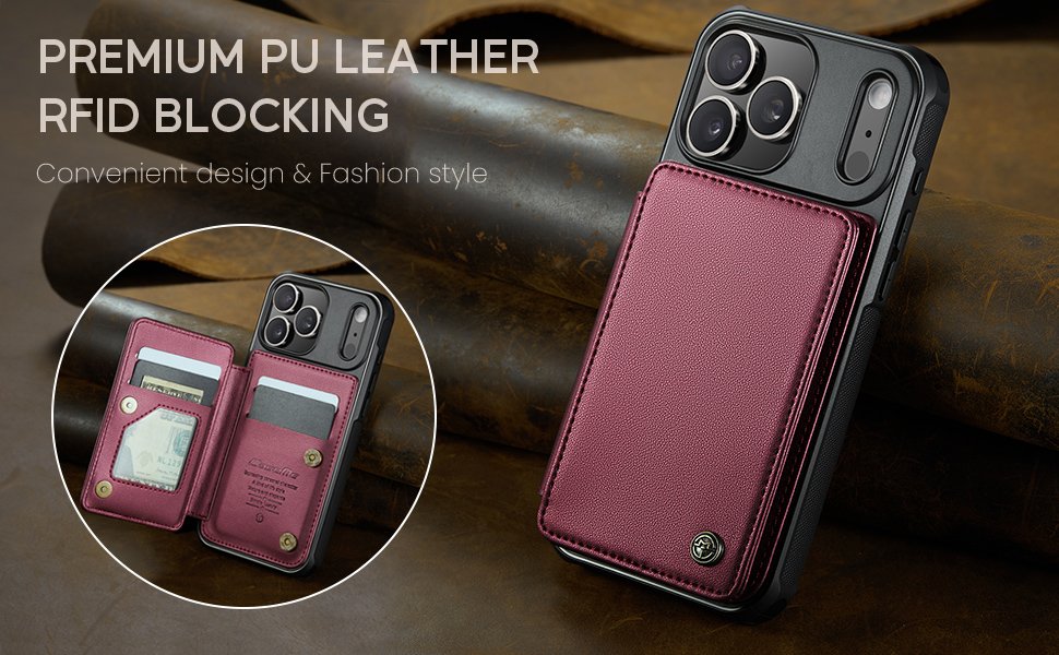 ELEPIK Back Wallet Case · Fashion Red — series product details 6