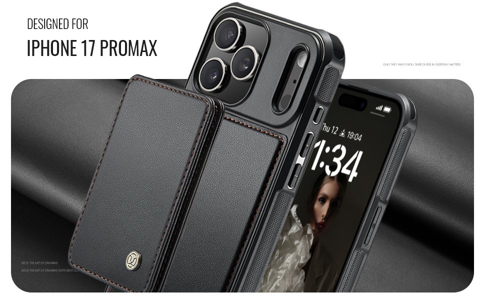 ELEPIK Detachable Magnetic Wallet Case · Black — series product details 1