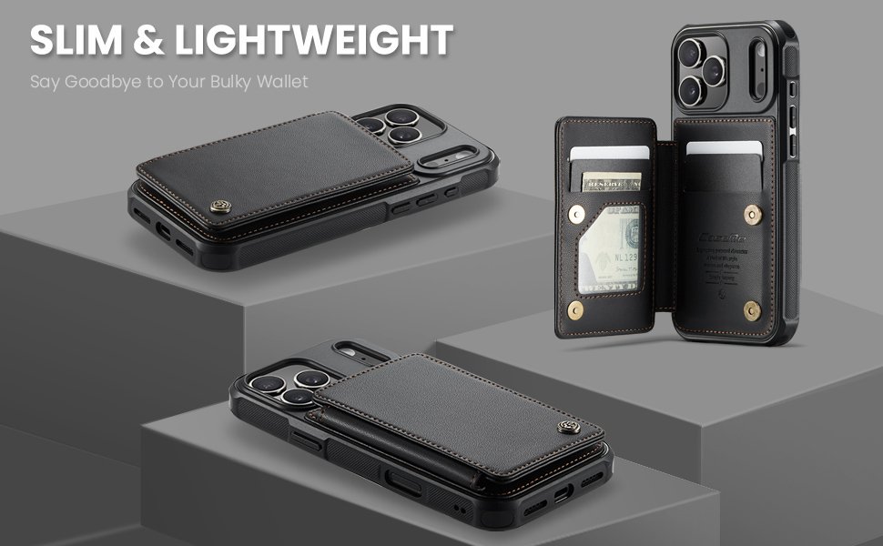 ELEPIK Back Wallet Case · Fashion Black — series product details 5
