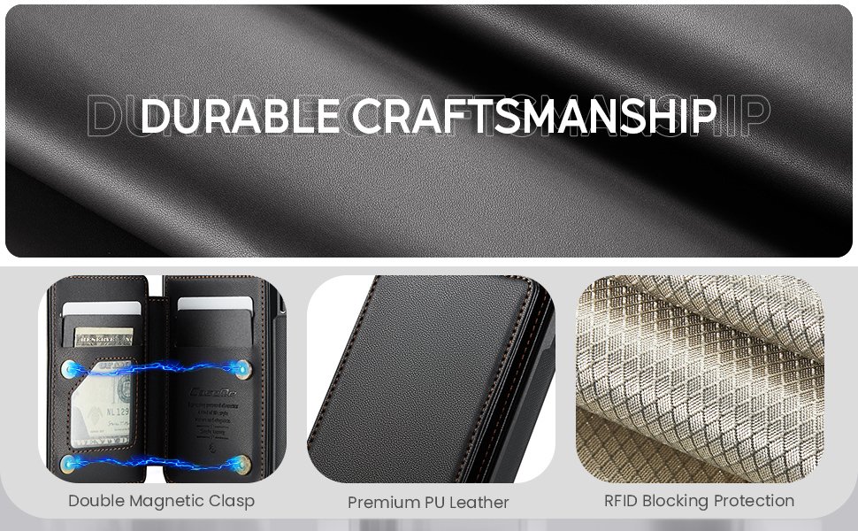 ELEPIK Back Wallet Case · Fashion Black — series product details 3