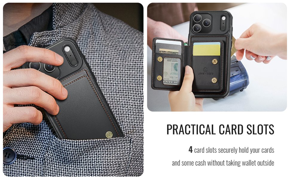 ELEPIK Detachable Magnetic Wallet Case · Black — series product details 3