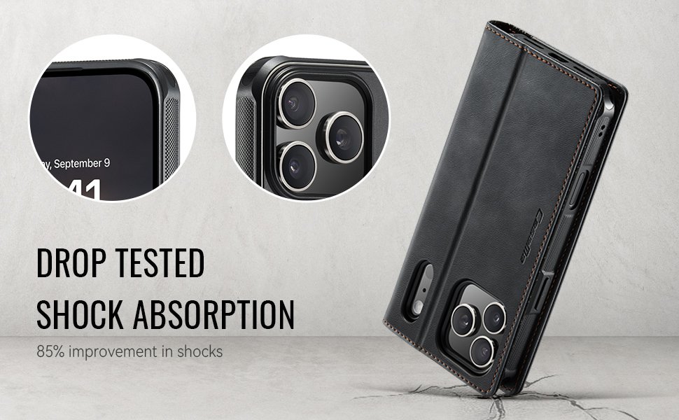 ELEPIK 2-in-1 Folio Wallet Case · Classic Black — series product details 5