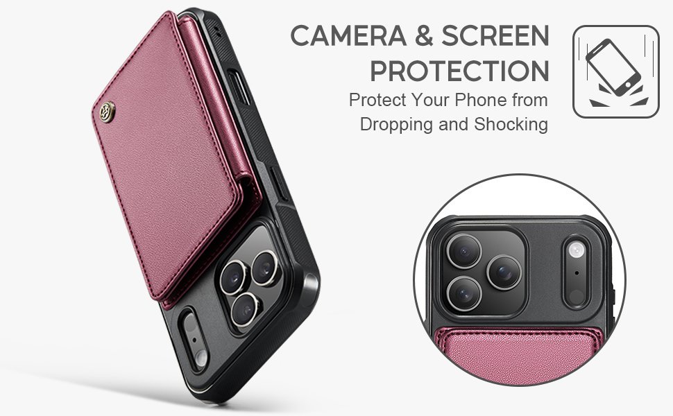 ELEPIK Back Wallet Case · Fashion Red — series product details 4