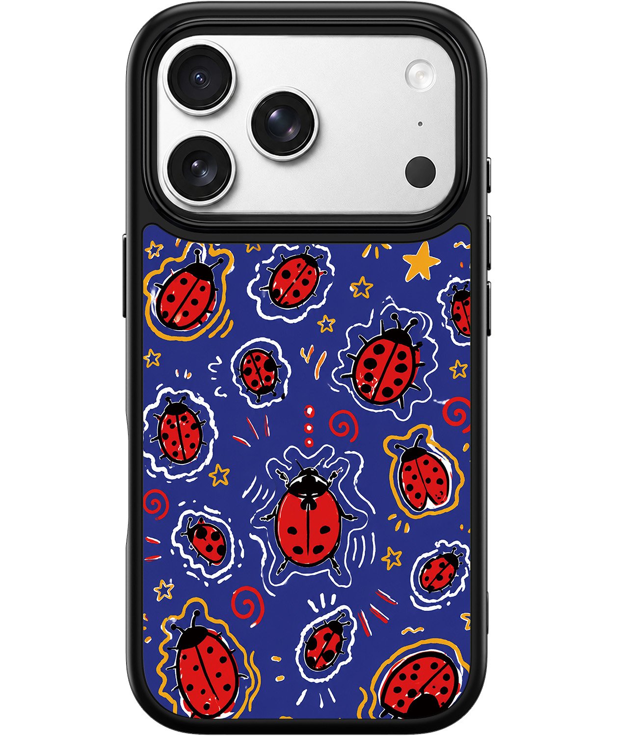 ELEPIK Ladybird Doodle Case — Cobalt & red