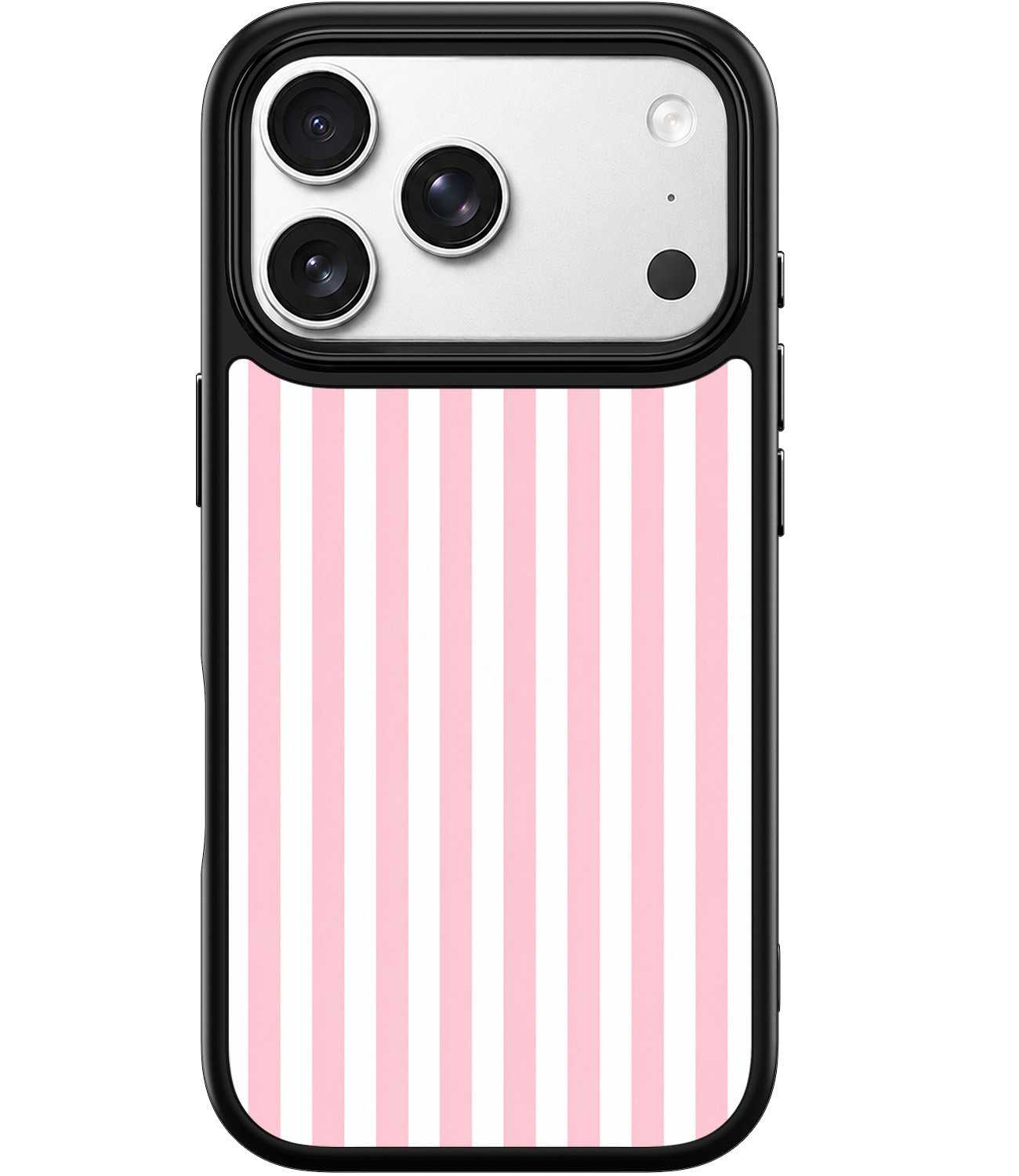 ELEPIK Blush Stripe Print Case — Blush & white