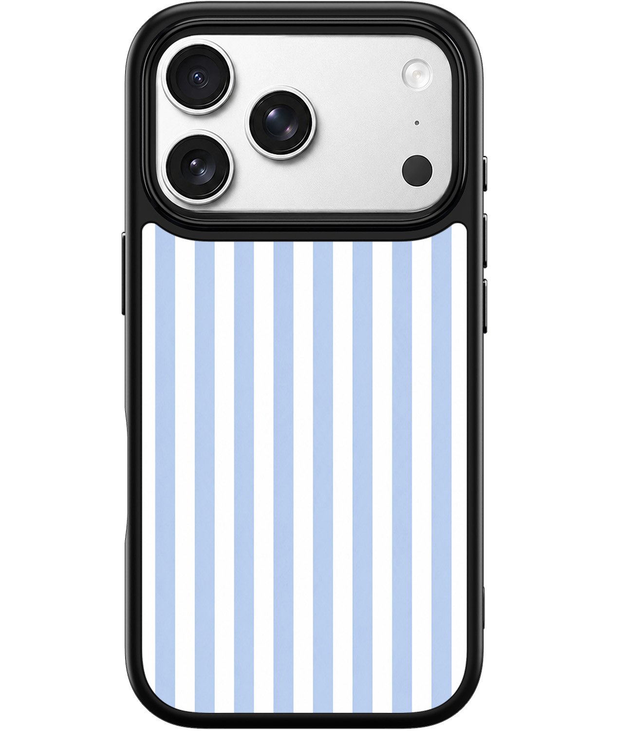 ELEPIK Blue Stripe Print Case — Blue & white
