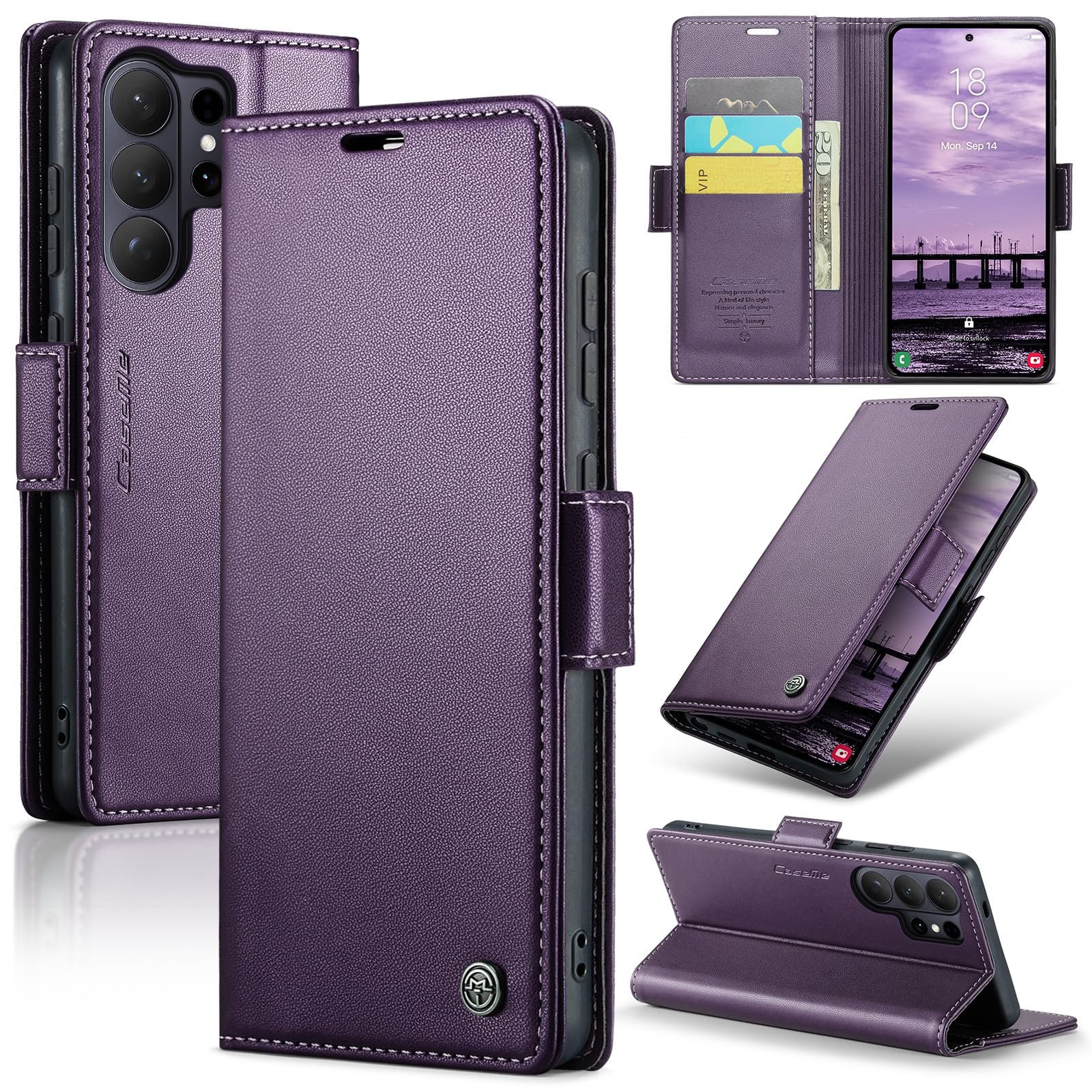 Folio Wallet Case for Samsung Galaxy S26 Ultra in Fashion Purple — product view