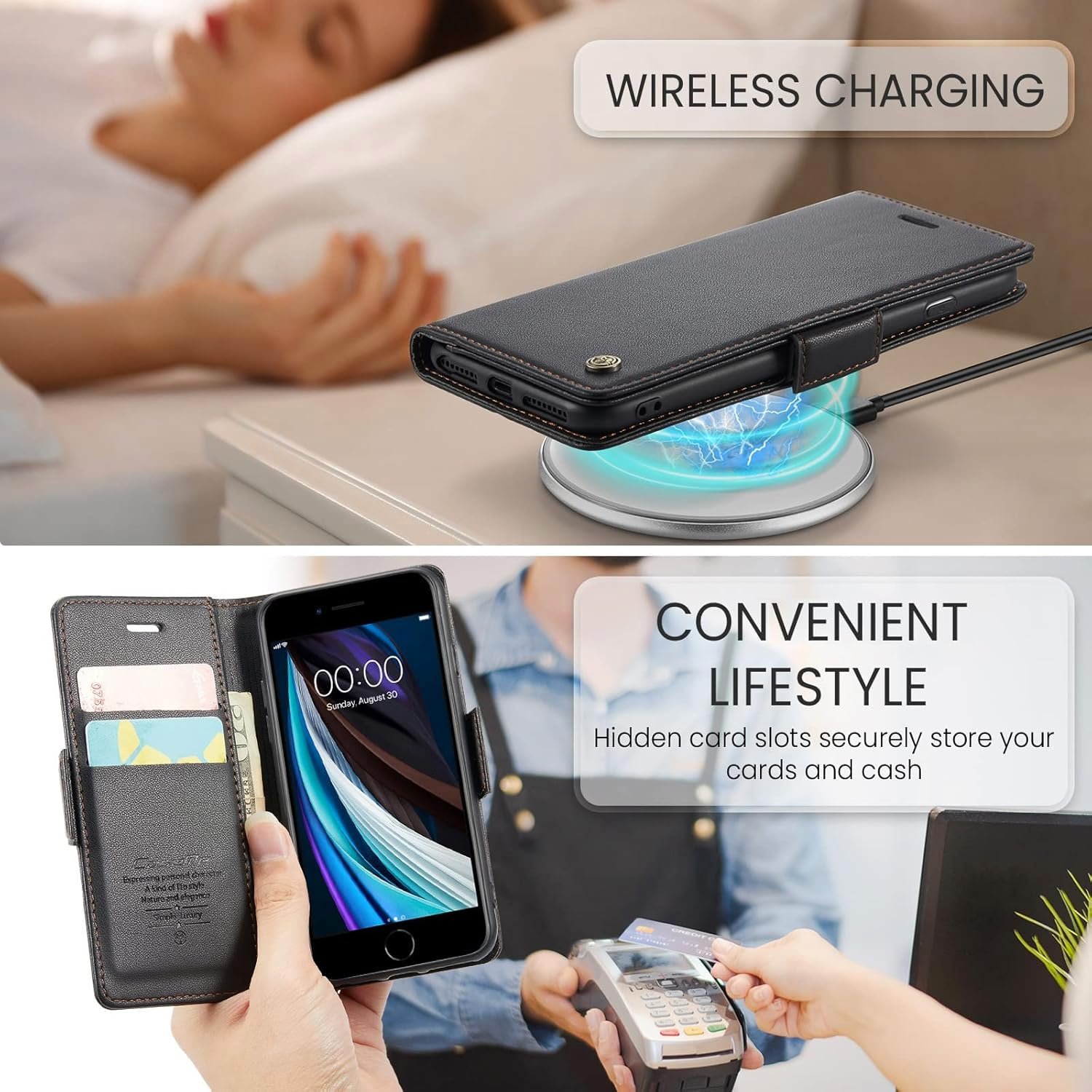 iPhone 6/7/8/SE2/SE3 · Fashion Black — product image 4