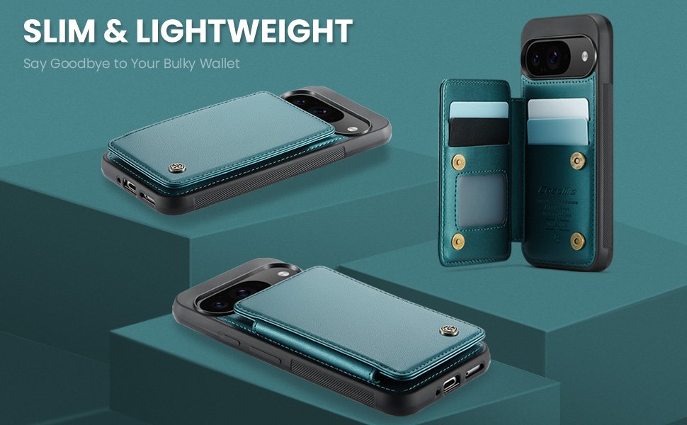 ELEPIK Back Wallet Case · Fashion Green — series product details 5