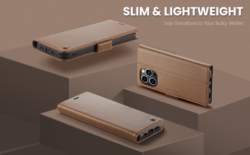 ELEPIK Folio Wallet Case · Luxury Coffee — series product details 5