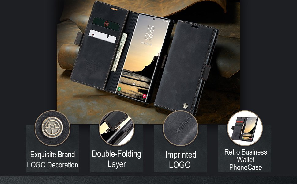 ELEPIK Folio Wallet Case · Elegant Black — series product details 5