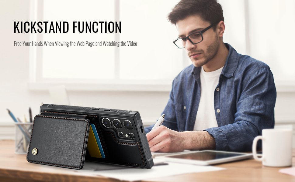 ELEPIK Detachable Magnetic Wallet Case · Black — series product details 5