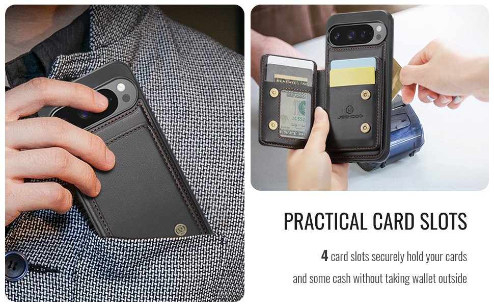 ELEPIK Detachable Magnetic Wallet Case · Black — series product details 3