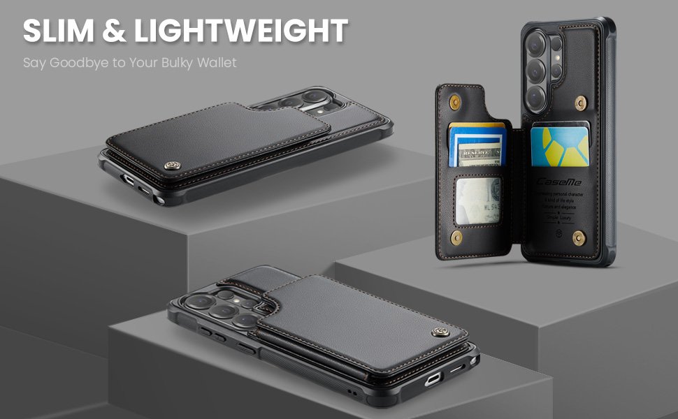 ELEPIK Back Wallet Case · Fashion Black — series product details 5