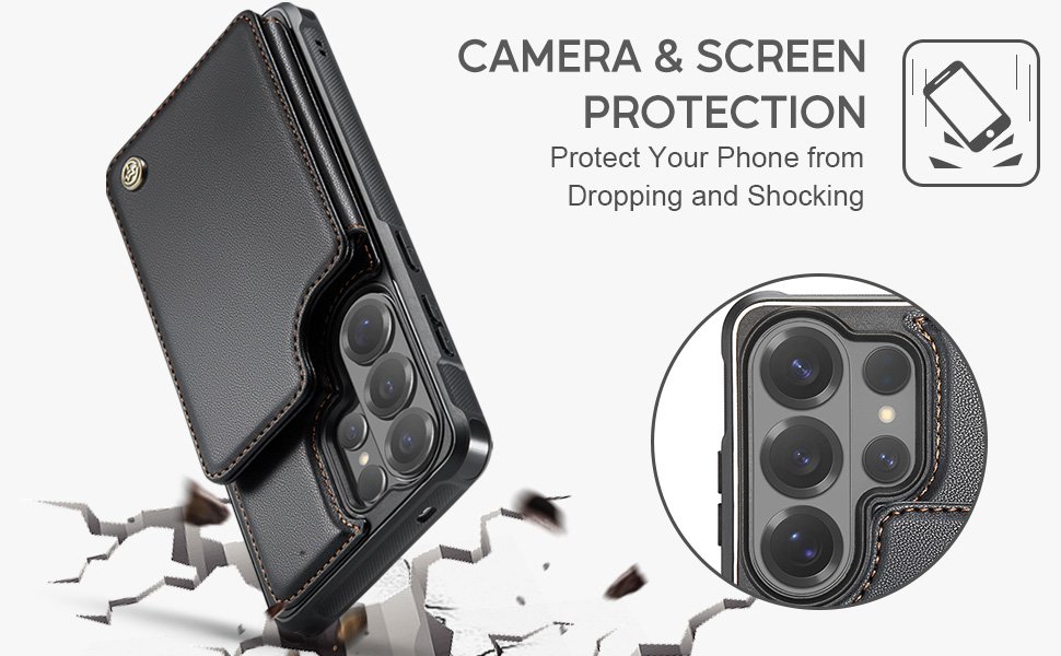 ELEPIK Back Wallet Case · Fashion Black — series product details 4