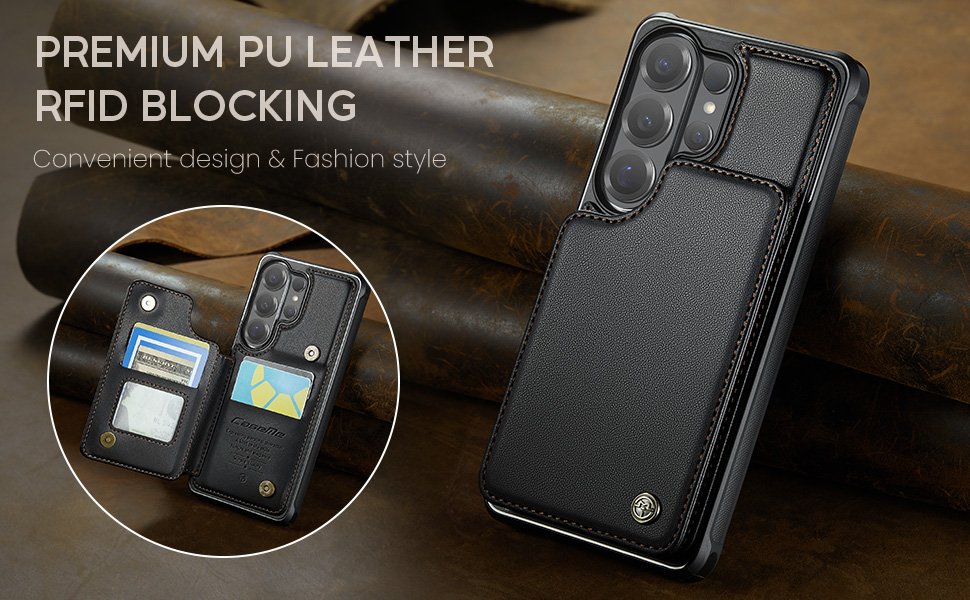 ELEPIK Back Wallet Case · Fashion Black — series product details 6