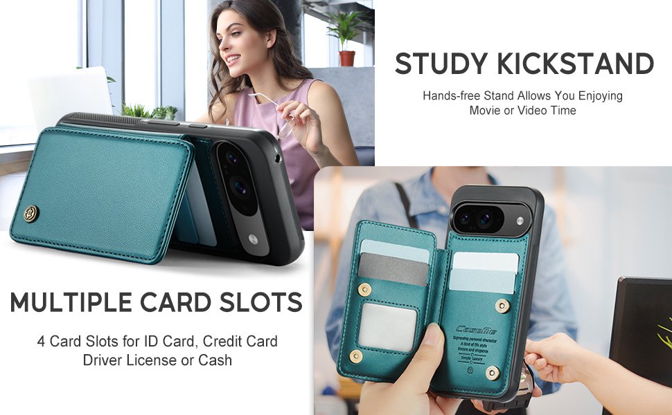 ELEPIK Back Wallet Case · Fashion Green — series product details 2