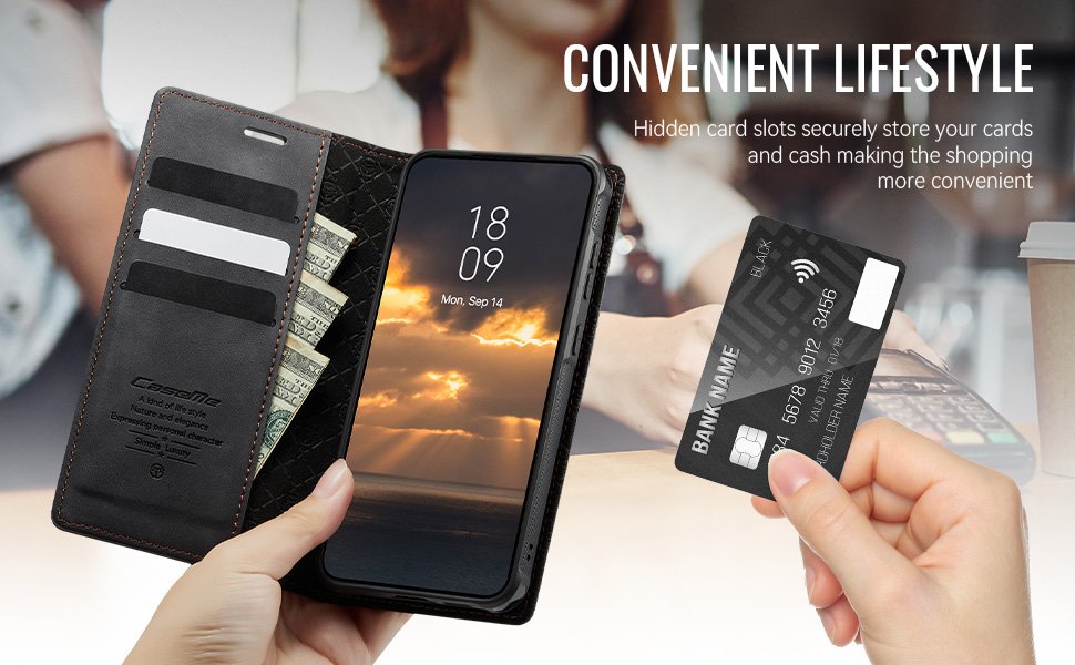 ELEPIK 2-in-1 Folio Wallet Case · Classic Black — series product details 3
