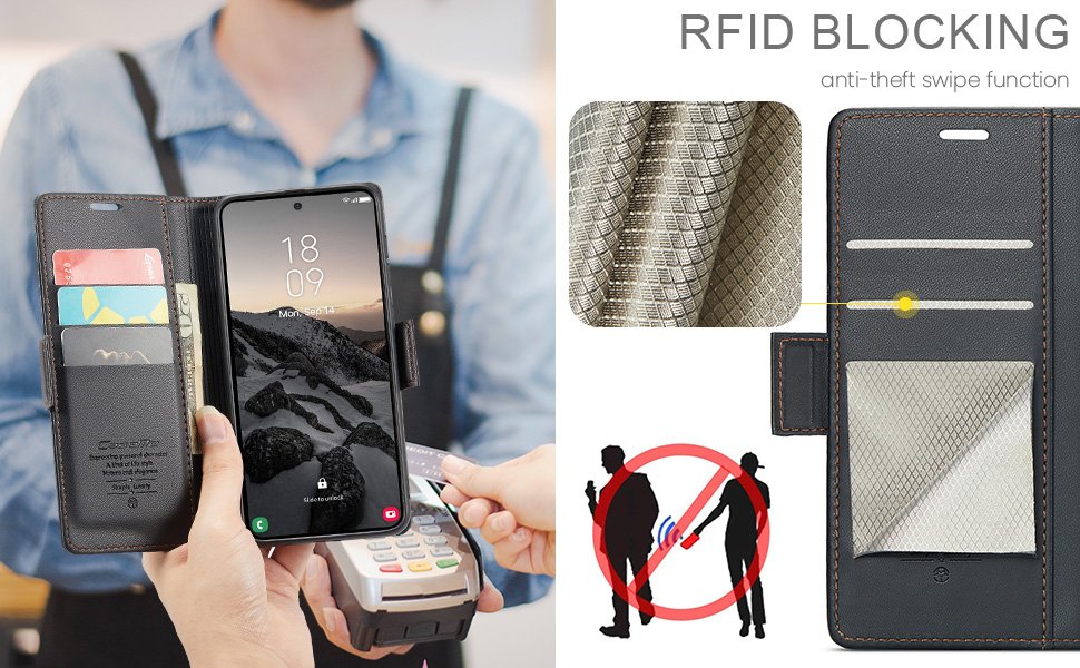 ELEPIK Folio Wallet Case · Fashion Black — series product details 5
