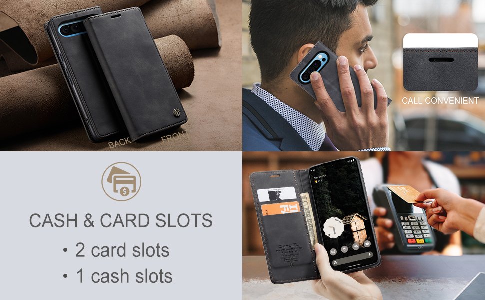 ELEPIK Folio Wallet Case · Elegant Black — series product details 2
