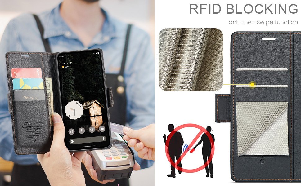 ELEPIK Folio Wallet Case · Fashion Black — series product details 5