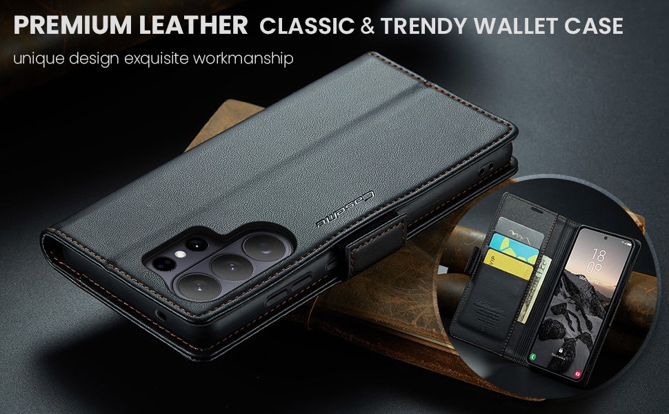 ELEPIK Folio Wallet Case · Fashion Black — series product details 3