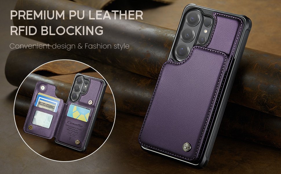 ELEPIK Back Wallet Case · Fashion Purple — series product details 6