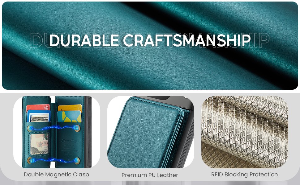 ELEPIK Back Wallet Case · Fashion Green — series product details 3