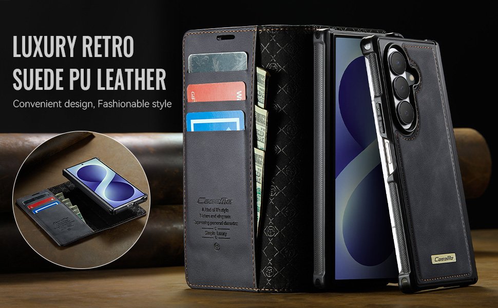 ELEPIK 2-in-1 Folio Wallet Case · Classic Black — series product details 6