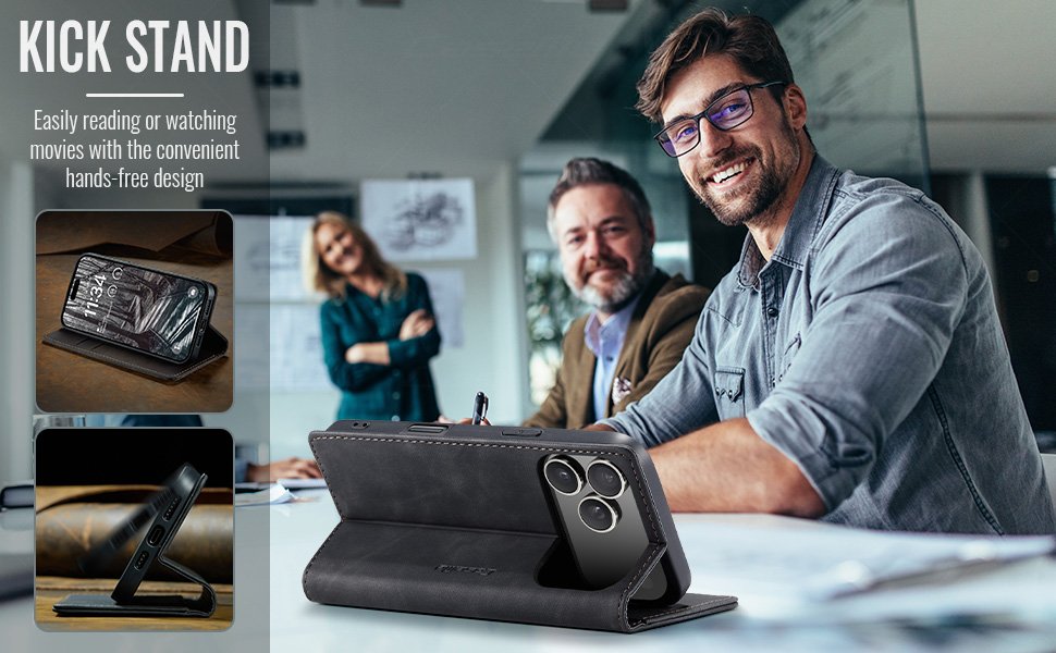 ELEPIK Folio Wallet Case · Elegant Black — series product details 5