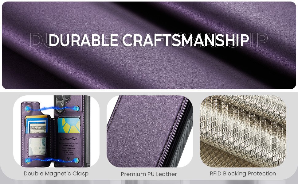 ELEPIK Back Wallet Case · Fashion Purple — series product details 3