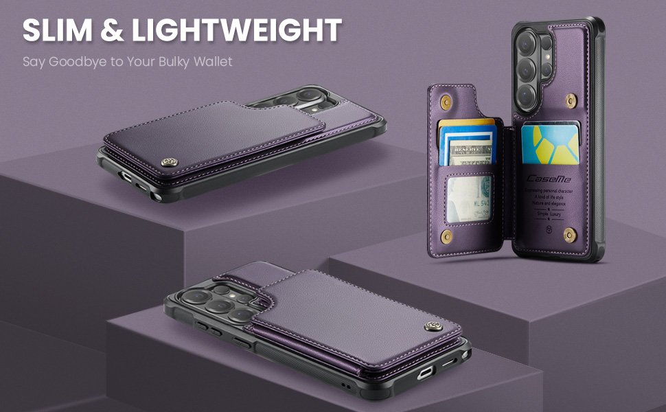 ELEPIK Back Wallet Case · Fashion Purple — series product details 5