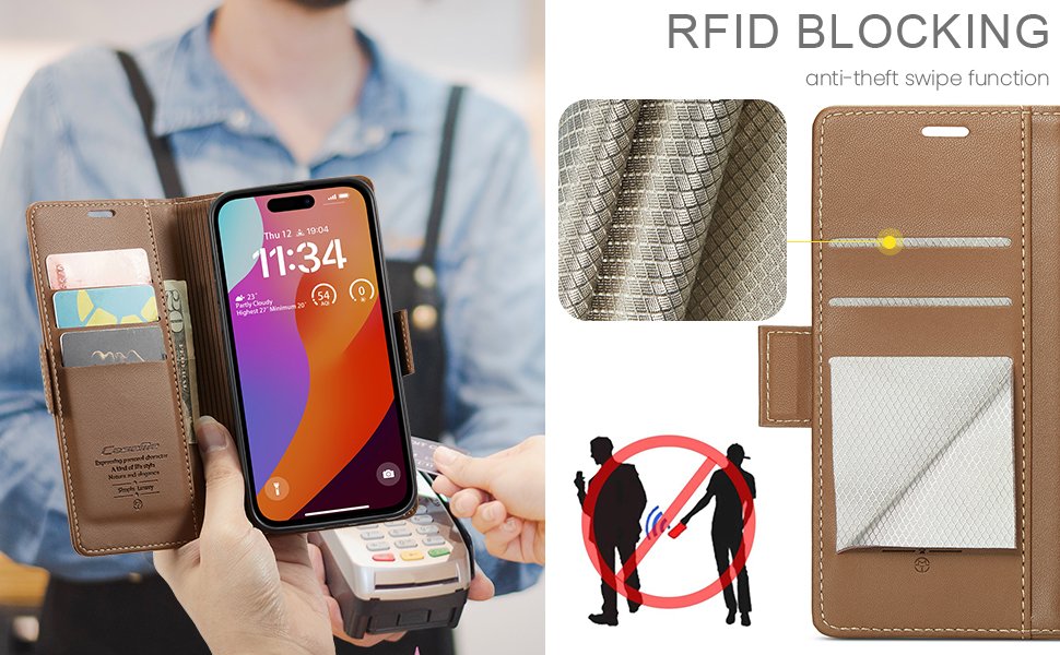 ELEPIK Folio Wallet Case · Luxury Coffee — series product details 4