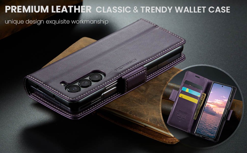 ELEPIK Folio Wallet Case · Fashion Purple — series product details 3
