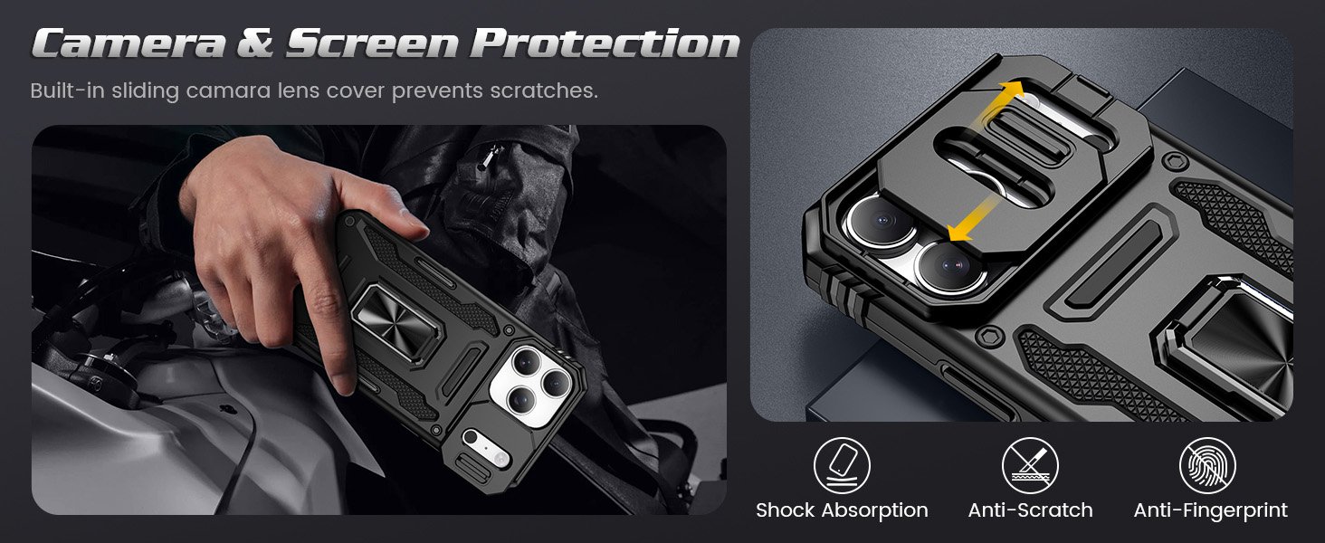 ELEPIK Camera Cover Stand Case · Black — series product details 2