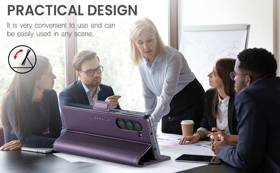 ELEPIK Folio Wallet Case · Fashion Purple — series product details 2