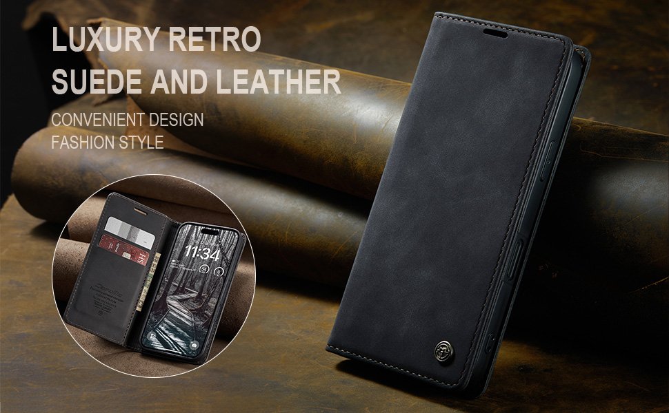 ELEPIK Folio Wallet Case · Elegant Black — series product details 3