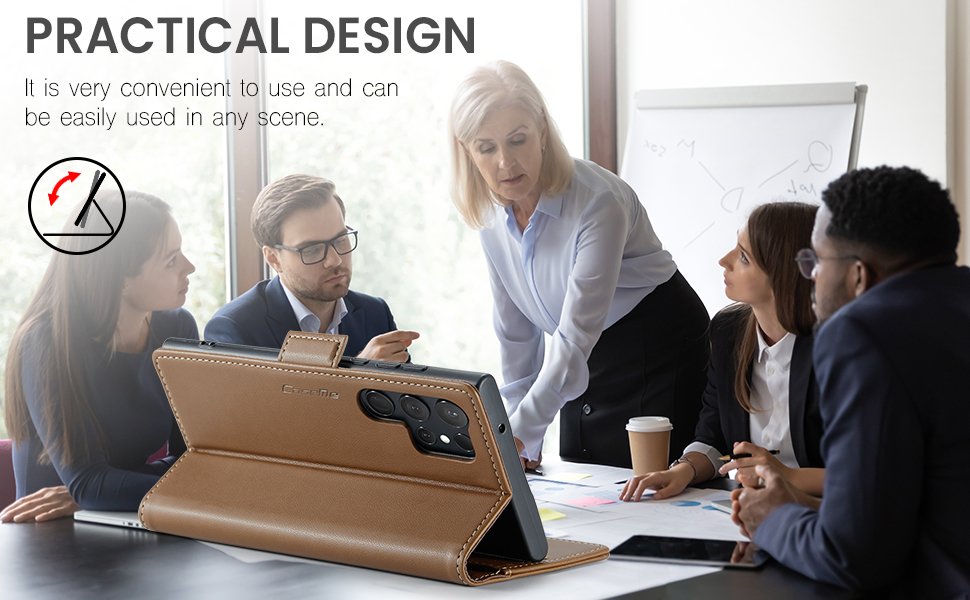 ELEPIK Folio Wallet Case · Luxury Coffee — series product details 1