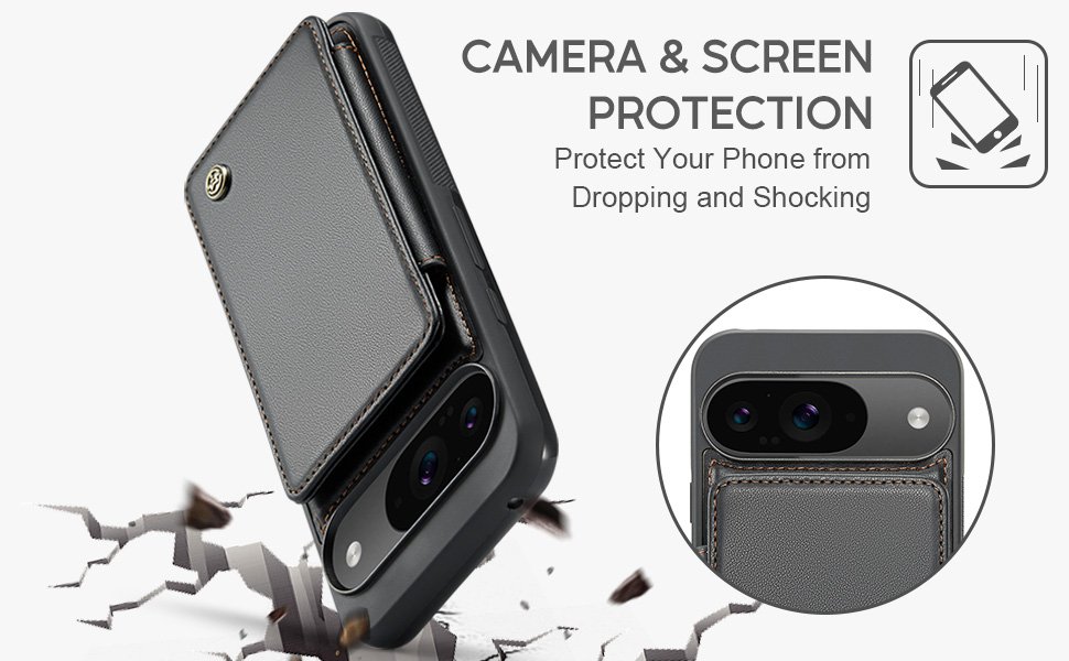 ELEPIK Back Wallet Case · Fashion Black — series product details 4