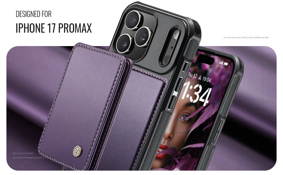 ELEPIK Detachable Magnetic Wallet Case · Purple — series product details 1