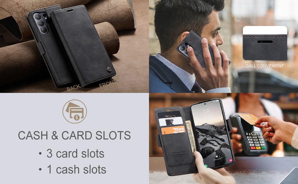 ELEPIK Folio Wallet Case · Elegant Black — series product details 3
