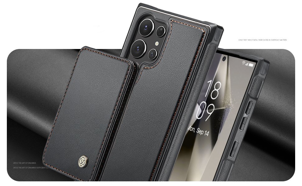 ELEPIK Detachable Magnetic Wallet Case · Black — series product details 1