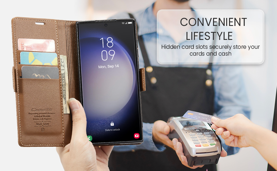 ELEPIK Folio Wallet Case · Luxury Coffee — series product details 4