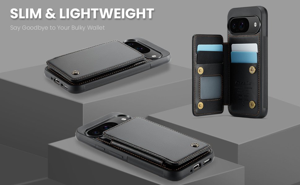 ELEPIK Back Wallet Case · Fashion Black — series product details 5