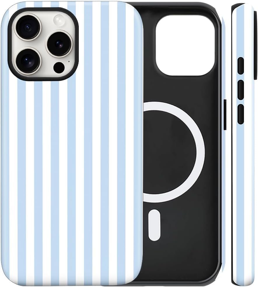 iPhone 14 Pro · Blue & White Stripes — product image 1