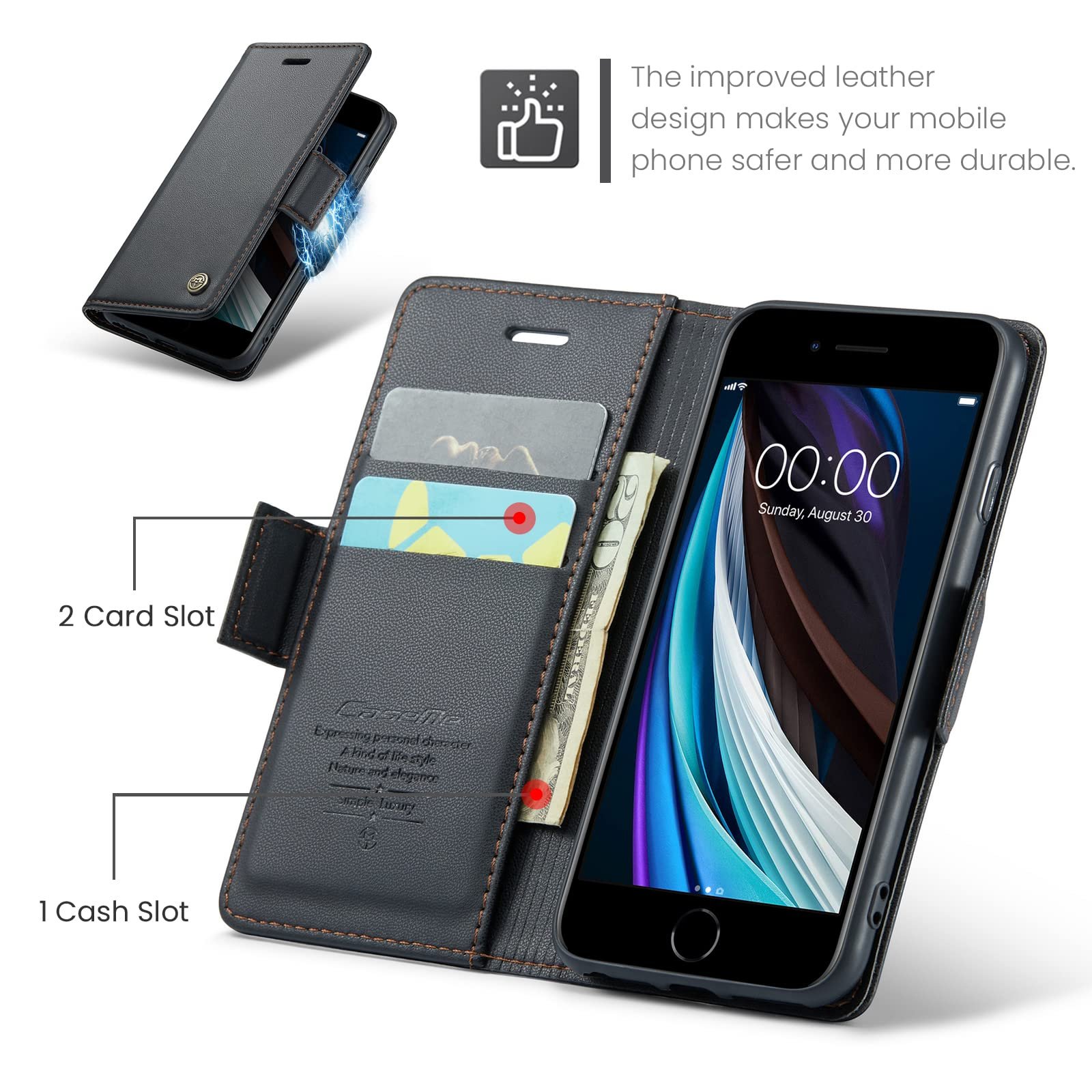 iPhone 6/7/8/SE2/SE3 · Fashion Black — product image 2