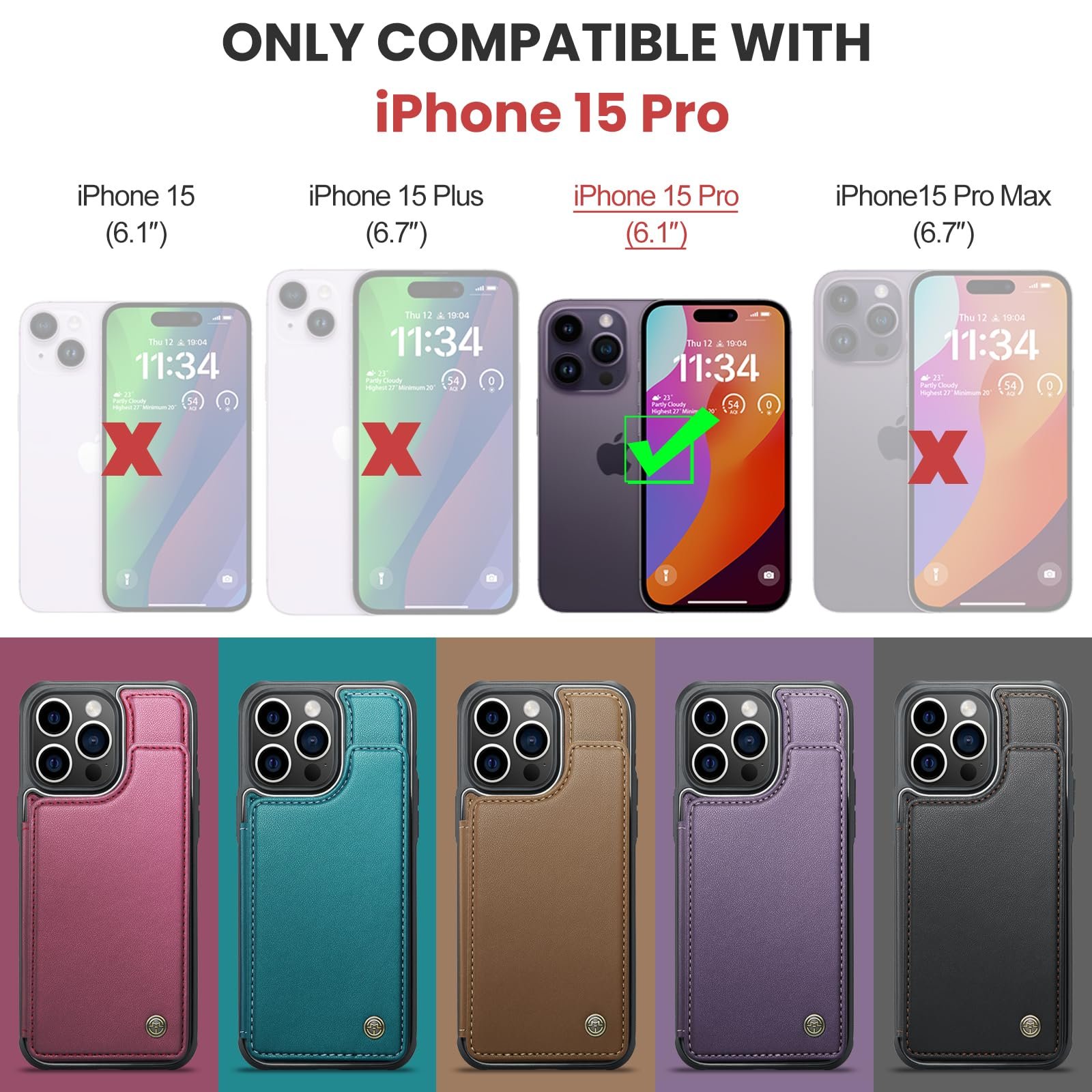 iPhone 15 Pro · Fashion Black — product image 9